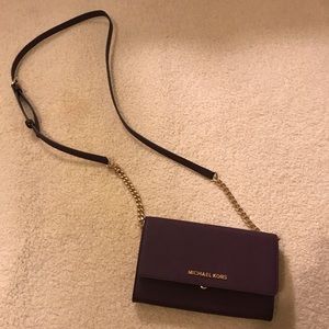Michael Kors cross-body/shoulder bag. Purple.